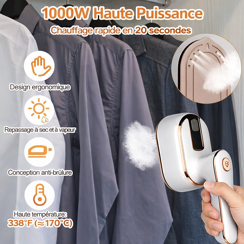 Mini Fer à vapeur portable